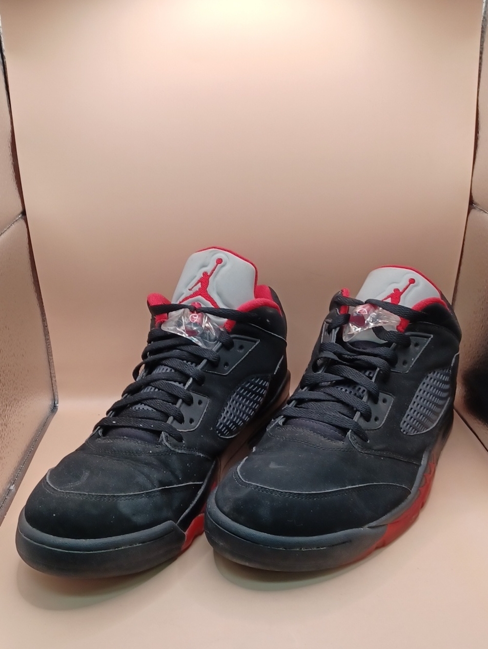 Pre-Owned Nike Air Jordan 5 Retro Low Alternate 90 Sneaker-Satin Bred Men Sz 14